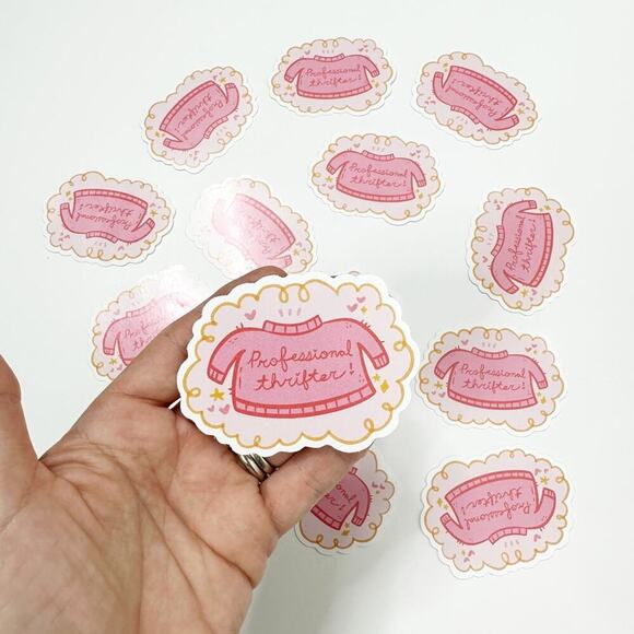 2/$24 NEW Professional Thrifter Sticker, Thrifting Reselling Gift - Picture 4 of 9